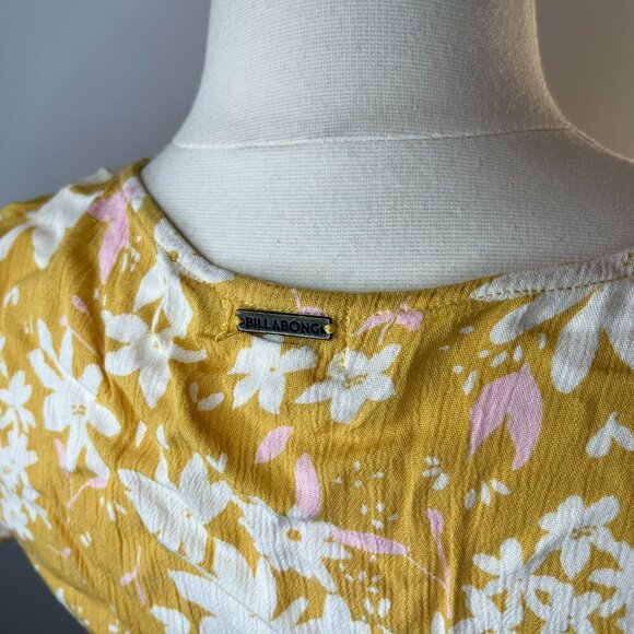 Billalong Women's Yellow Floral Wrap and Roll Dress - Size XS - NWT $77.95 - Picture 4 of 7